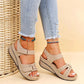 Women's Open Sandals with Contoured Arch Support and Flexible Sole