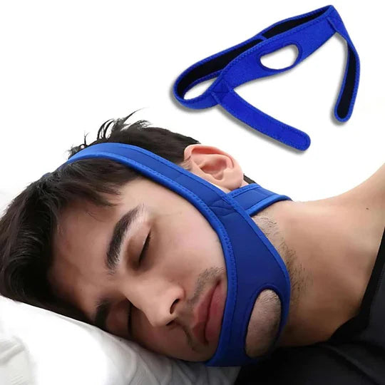 Adjustable Full Head Chin Strap for Snoring Relief and Sleep Apnea Support