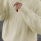 Women's Knit Sweater with Crew Neck and Full Length Sleeves, Hip Coverage