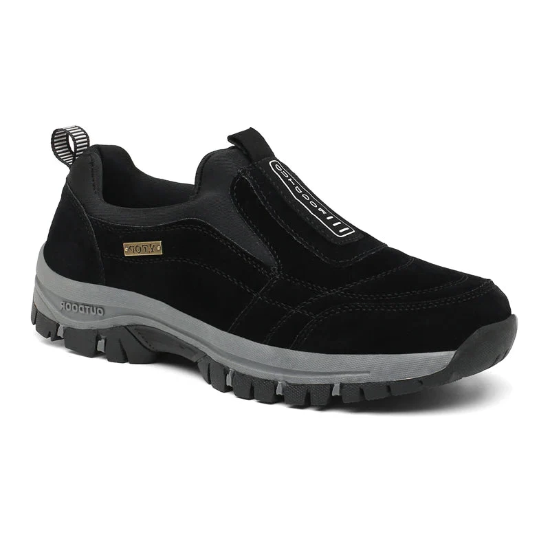 Hiking Shoes with Forefoot and Rearfoot Support and Slip-On Design