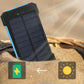 Solar Power Bank with Dual USB and Built-In LEDs, 500000mAh Weather Resistant