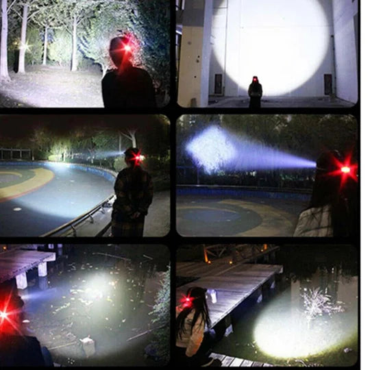 Ultra Bright Rechargeable LED Headlamp with Adjustable Zoom