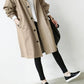 Stretch Coat with Subtle Waist Shaping and Breathable Knit, Machine Washable