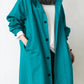 Stretch Coat with Subtle Waist Shaping and Breathable Knit, Machine Washable