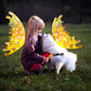 Motorized Fairy Wings with LED Lights and Flapping Action for Kids