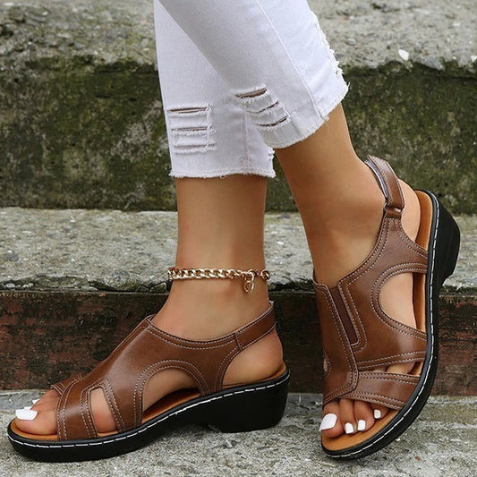 Women’s Supportive Wedge Sandals for Daily Comfort and Lift