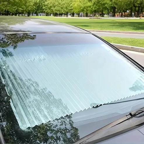 Quick Deploy Car Sunshade with Retractable Design