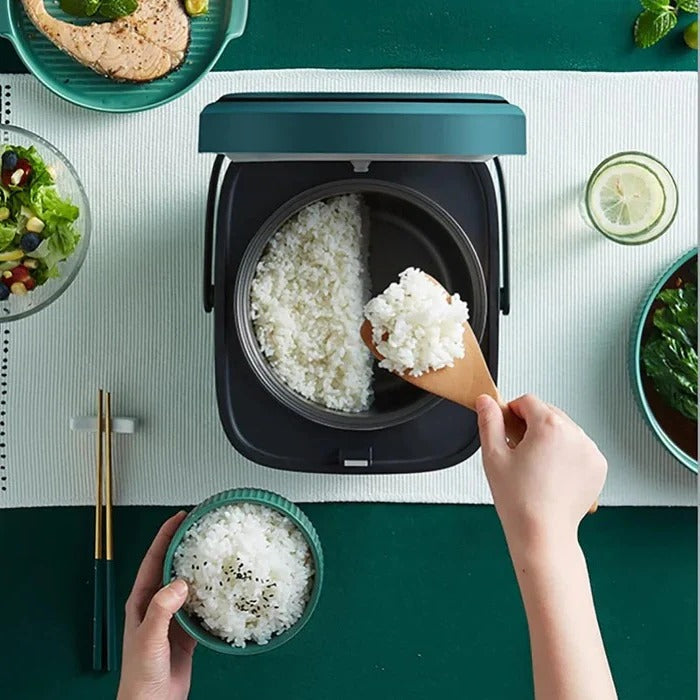 Compact Rice Cooker with Steamer Tray and Keep Warm Function, 1.2 Quart