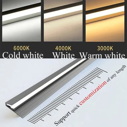 45 Degree LED Under Cabinet Lighting Bars with Invisible Ultra-Thin Design