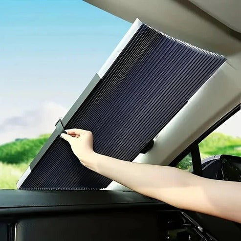 Quick Deploy Car Sunshade with Retractable Design