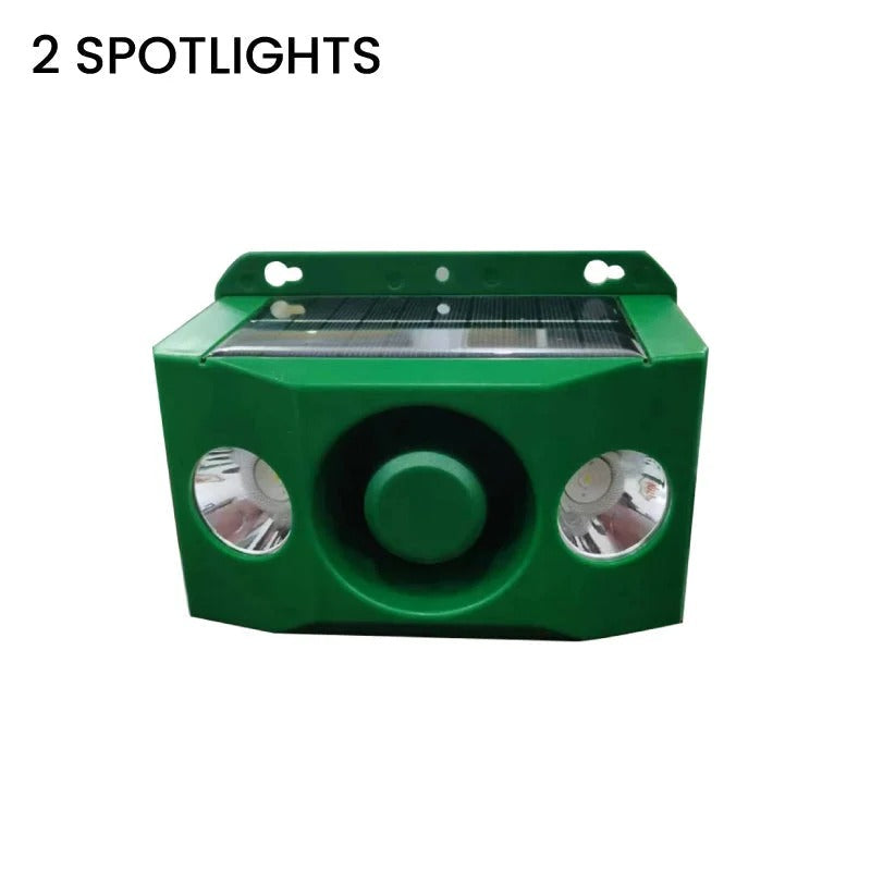 Solar Animal Deterrent Light with Flashing Spotlight and Alarm for Gardens