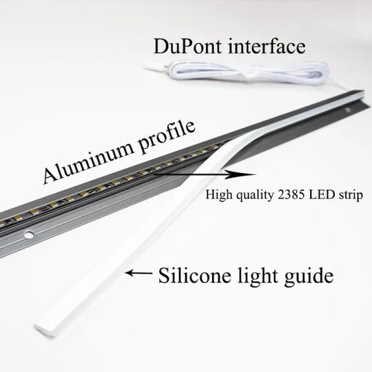 45 Degree LED Under Cabinet Lighting Bars with Invisible Ultra-Thin Design