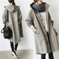 Stretch Coat with Subtle Waist Shaping and Breathable Knit, Machine Washable