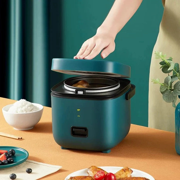 Compact Rice Cooker with Steamer Tray and Keep Warm Function, 1.2 Quart