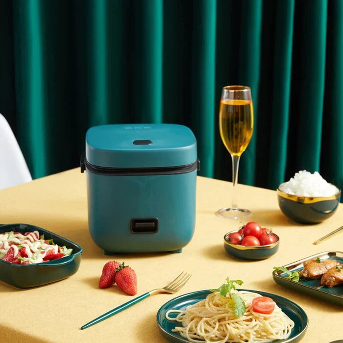 Compact Rice Cooker with Steamer Tray and Keep Warm Function, 1.2 Quart