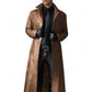 Men's Leather Coat with Full-Grain Exterior and Insulated Lining, Tailored Fit