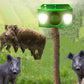 Solar Animal Deterrent Light with Flashing Spotlight and Alarm for Gardens