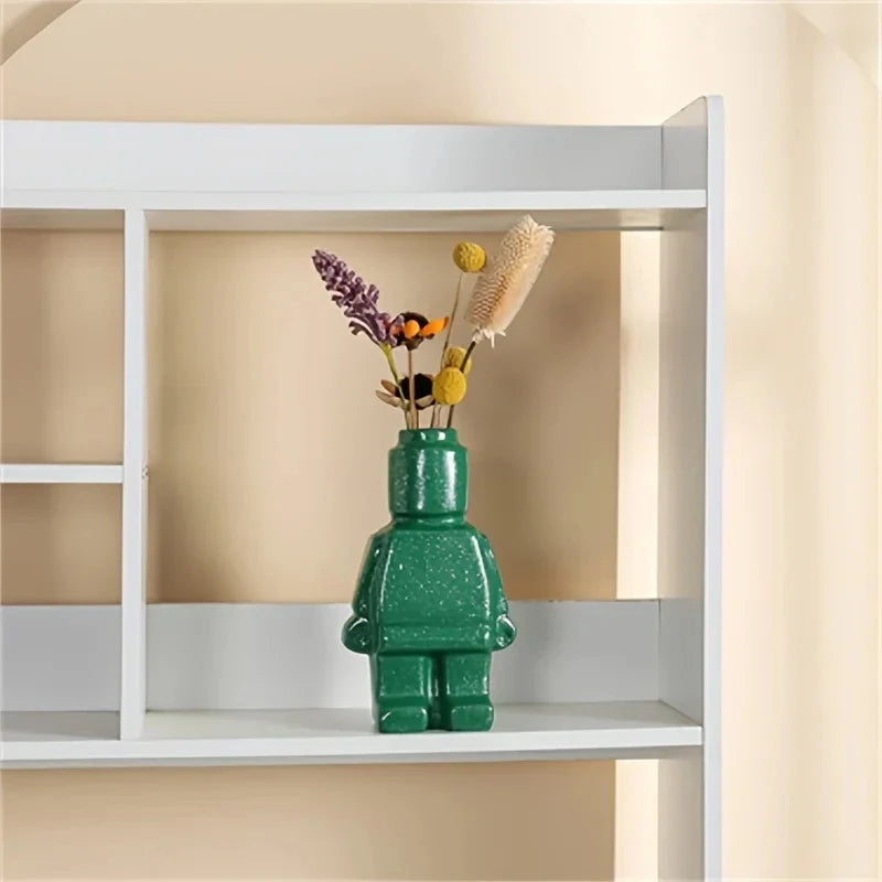 Modular Block Flower Pot, Modern Minimal Design Resin Planter