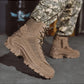 Winter Tactical Boots with Insulated Lining and Ankle Support, Moisture Blocking