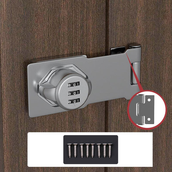 Combination Cam Lock with 1,000 Code Options and Chrome Dials, Dual Baseplate Design