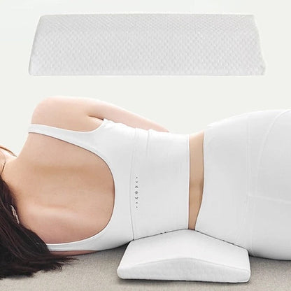 Memory Foam Lumbar Pillow with Breathable Mesh Cover and Adjustable Strap