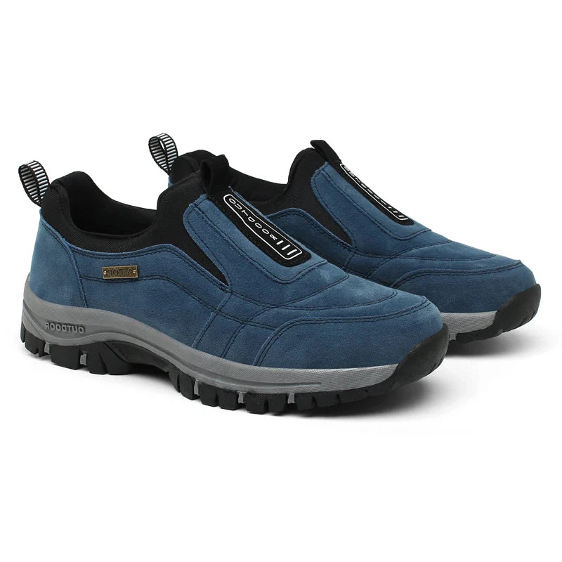 Hiking Shoes with Forefoot and Rearfoot Support and Slip-On Design