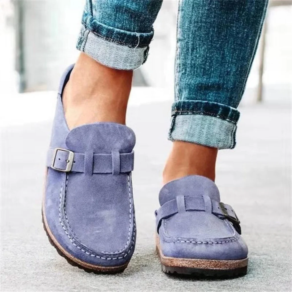 Women's Buckled Sandals with Arch Support and Adjustable Closure