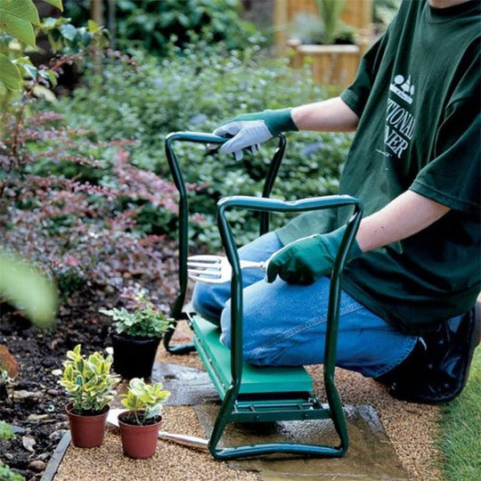 Ergonomic Garden Kneeler and Seat for Comfortable Gardening Support