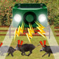 Solar Animal Deterrent Light with Flashing Spotlight and Alarm for Gardens