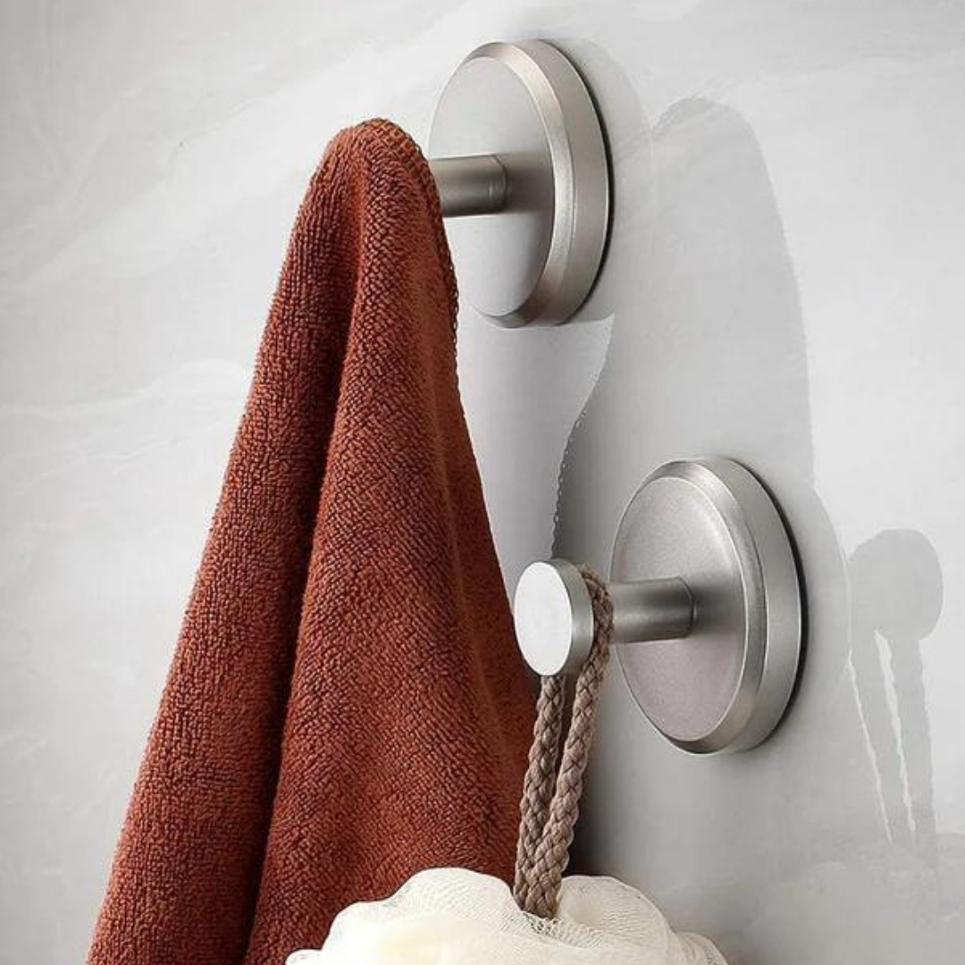 Suction Cup Hooks with 15 Pound Capacity for Glass and Tile Surfaces