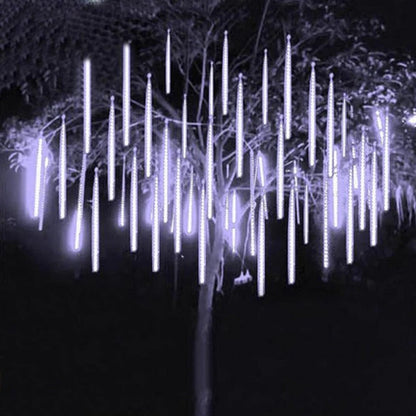 Cascading LED String Lights with Snowfall Effect and 144 Bulbs, 6.5 Feet
