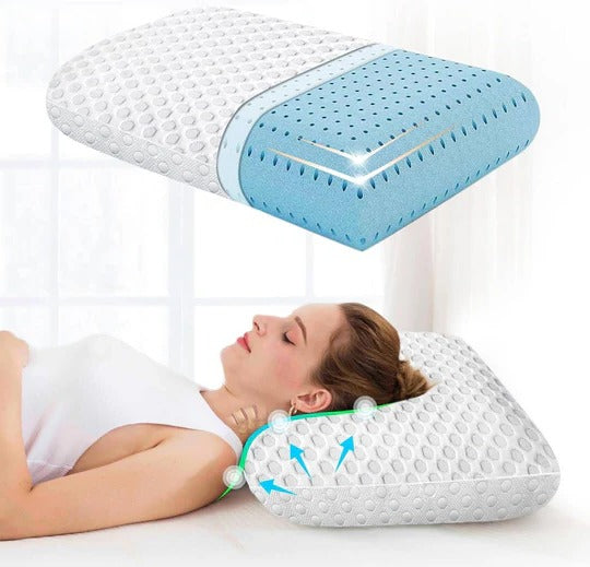 Cooling Pillow With Dual-Sided Gel Memory Foam