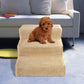 Pet Stairs with Removable Fleece Cover and Non-Slip Surface for Small Dogs