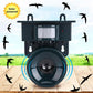 Solar Bird Repeller with PIR Motion Sensor and Sound Deterrent, Weatherproof
