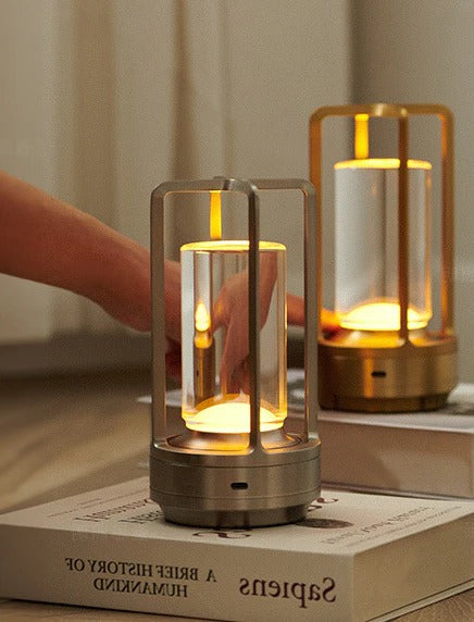 Cordless Table Lamp with Touch Dimmer and Adjustable Color Temperature, USB-C Rechargeable