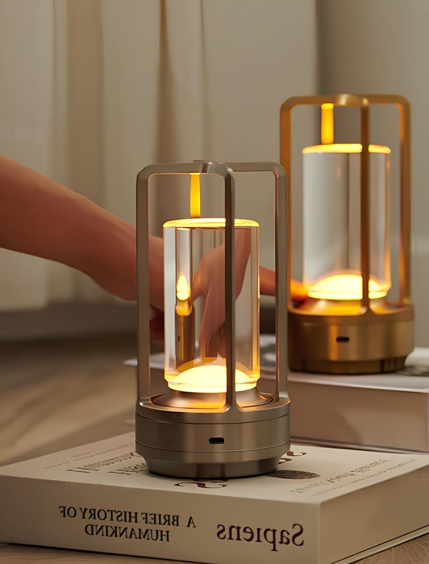 Rechargeable Table Lamp with Stepless Dimming and Adjustable Color Temperature