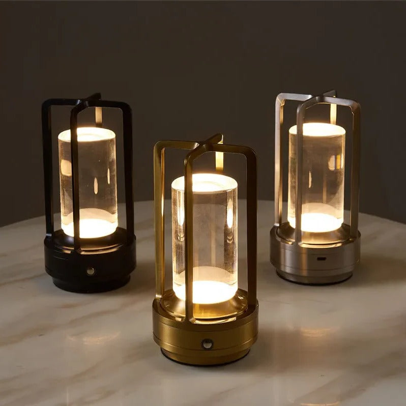 Rechargeable Table Lamp with Stepless Dimming and Adjustable Color Temperature