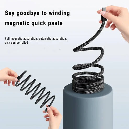 Magnetic Anti-Tangle Braided Charging Cable