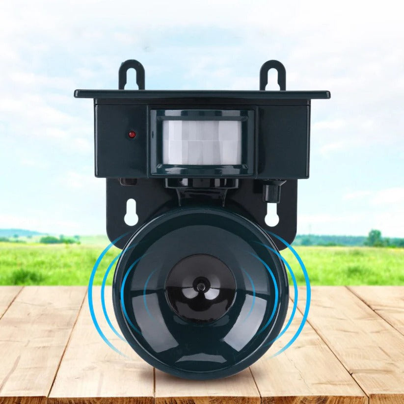 Solar Bird Repeller with PIR Motion Sensor and Sound Deterrent, Weatherproof