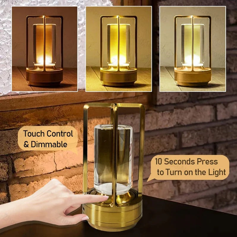 Rechargeable Table Lamp with Stepless Dimming and Adjustable Color Temperature