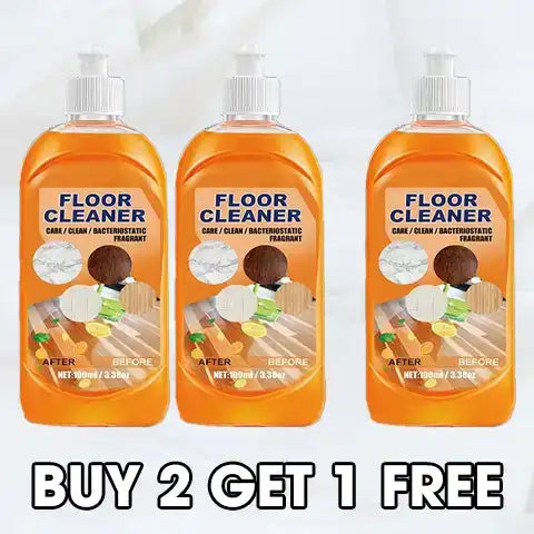 Floor Cleaner with Plant-Based Formula and Lemon Scent, Multi-Surface Concentrate 3.38 oz