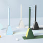Wall Mounted Toilet Brush with Deep Reaching Bristles and Drip Away Holder