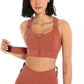 High Support Front-Zip Sports Bra for Active and Everyday Wear