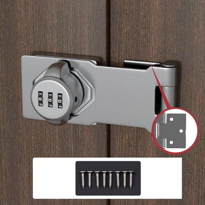 Combination Cam Lock with 1,000 Code Options and Chrome Dials, Dual Baseplate Design
