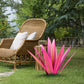 Metal Agave Plant Decorative Accent with Rust Finish and Weather Resistant Coating