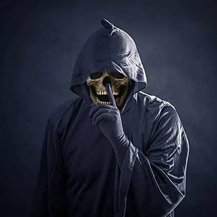 Skull Mask with Movable Jaw and Realistic Bone Details, Full Head Coverage All Vera Mart