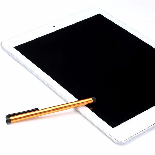 Capacitive Touch Screen Stylus Set with Soft Rubber Tips and Aluminum Body, 10 Pieces