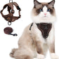 Vest Style Cat Harness with Reflective Strips and 1.5m Leash