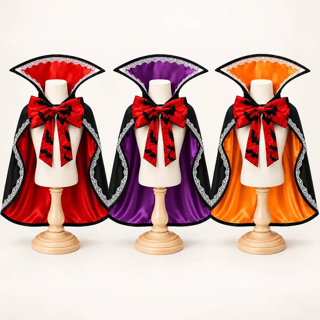 Halloween Vampire Dog Cape, Spooky Pet Costume for Dogs and Halloween Parties
