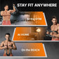 Adjustable Power Twister Bar, Portable Spring Resistance, Upper Body Strength Trainer for Chest, Shoulders & Arms